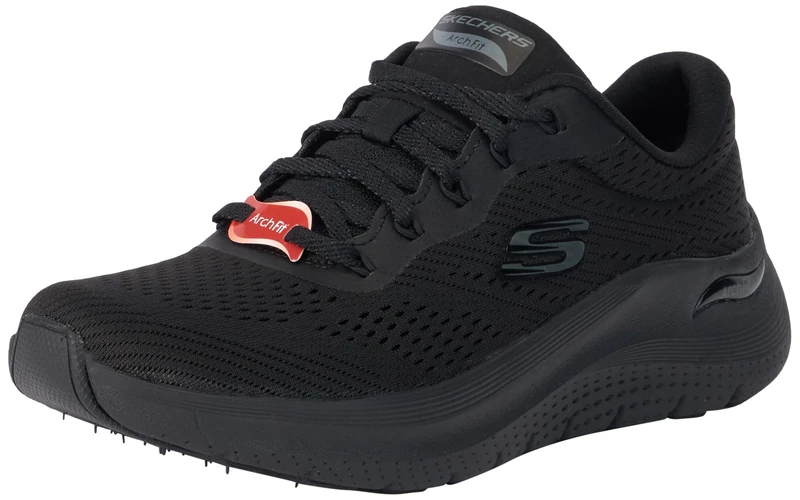 Skechers Women's Arch FIT 2.0 Big League Sneaker, Black, 5 UK