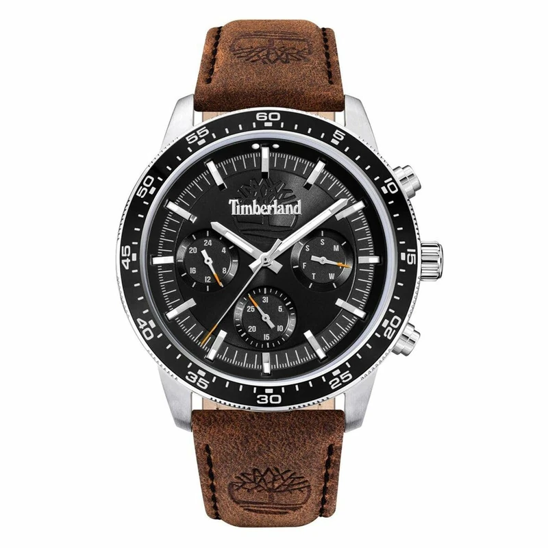 TIMBERLAND Parkman Watch Leather Dark Brown, Classic