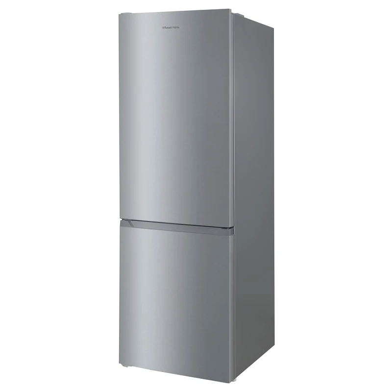 Russell Hobbs Freestanding Fridge Freezer Frost Free in Stainless Steel 186x60cm Total No Frost 60/40, 210L Fridge Space, 83L 4 Star Freezer, Adjustable Thermostat, 2 Year Guarantee RH186FFFF60SS