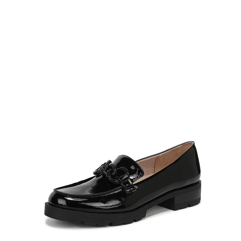 LifeStride Women's London 2 Loafers, Black Patent, 9 UK