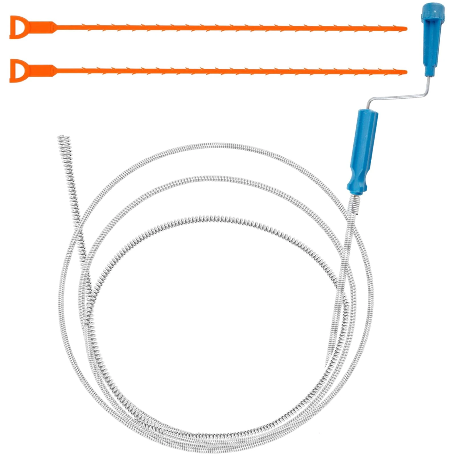 Toilet Plumbing Sink, Drain Snake, Hair Cleaner Unclog Tool, Sink Drain Plumbing Unblocker Wire, Professional Kitchen Sink Unblocker Tool for Kitchen Sink Washbasins Toilet Tub Shower