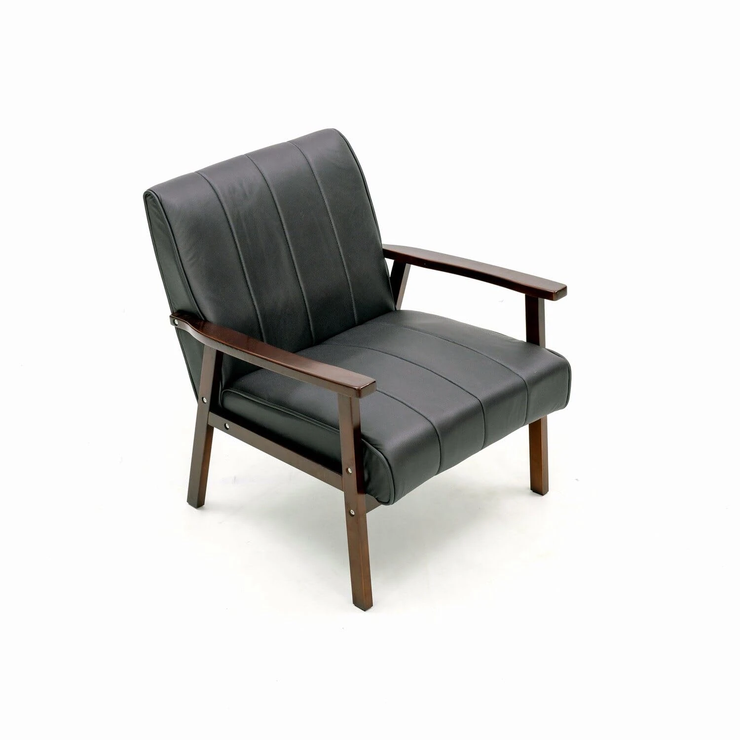 Panana Armchair Sofa Linen Solid Wood Frame Retro Style with Cushion for Lounge Living Room Bedroom Balcony Office