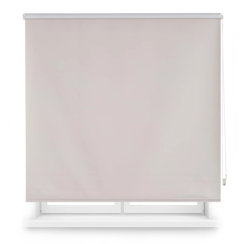 Blindecor Custom Blackout Blind | Grey | 115 x 175 cm (W x H) Fabric Size 112 x 170 cm | Blackout Roller Blinds for Windows