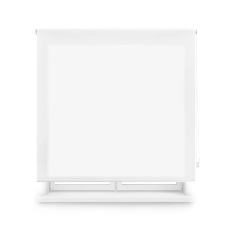 Blindecor Translucent to Measure Blind | Custom Roller Blind | Off White | 100 x 250 cm (W x H) Fabric Size 97 x 245 cm | Translucent Roller Blinds for Windows