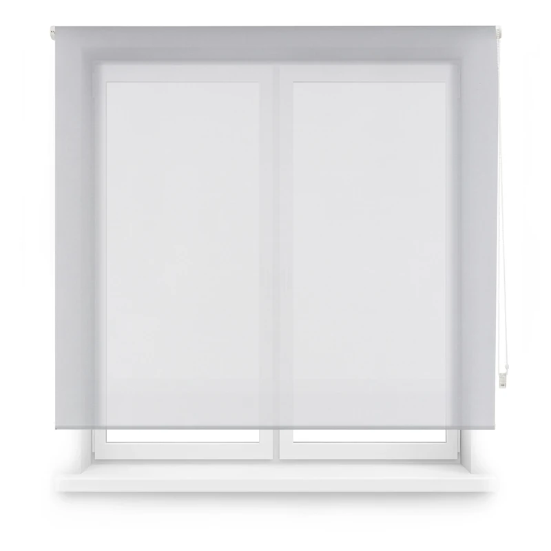 Blindecor Premium Tailored Blind | Grey | Blind 95 x 240 cm (Width x Height) Fabric Size 92 x 235 cm | Roller Blind Screen with 38 mm Tube, More Resistant and Elegant