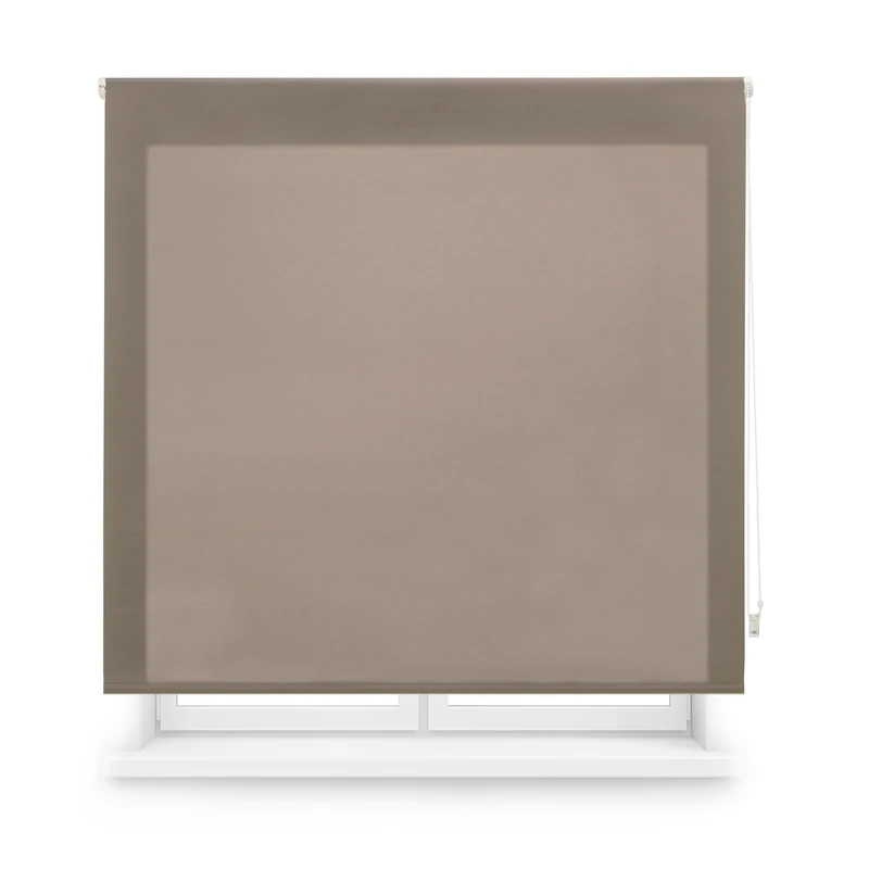 Blindecor Custom Translucent Blind | Custom Roller Blind | Brown | 130 x 175 cm (W x H) Fabric Size 127 x 170 cm | Translucent Roller Blinds for Windows