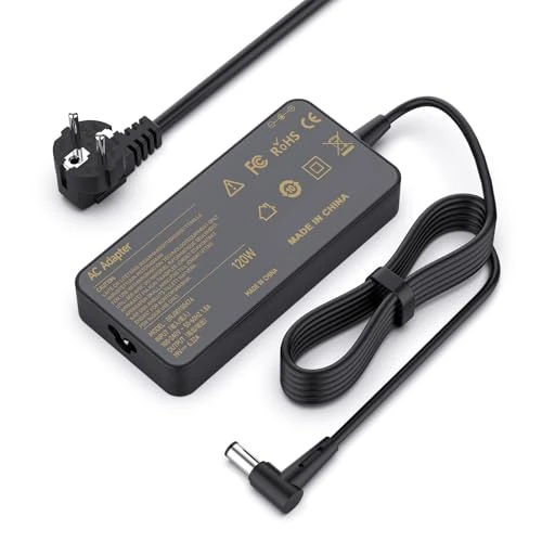 120W Laptop Ladekabel Netzteil für Asus PA-1121-28 ADP-120RH B A15-120P1A N56J N56VM N750 N500 G50 N53S N55 ROG GL502VT GL551J GL552VW GL553V GL752VW GL753VE Ladegerät Adapter