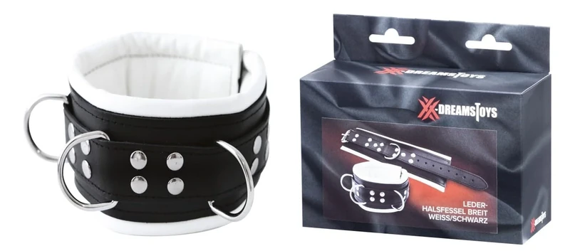 XX-DREAMSTOYS Neck Restraints Black/White One Size