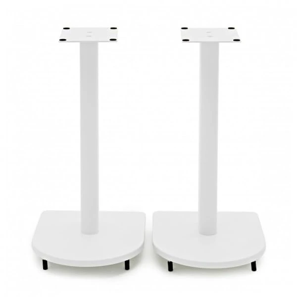 AVCOM Speaker Stands for Surround and Bookshelf Speakers with Cable Management 500mm, Matt White (Pair)
