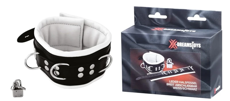 XX-DREAMSTOYS Neck Restraints Black/White One Size