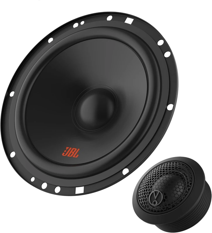 JBL Stage2 64CFS 6.5 Inch 160mm Component Car Speaker System 270W Peak Power 2 Way Auto Audio Set with Polypropylene Woofers and PEI Balanced Dome Tweeters Pair