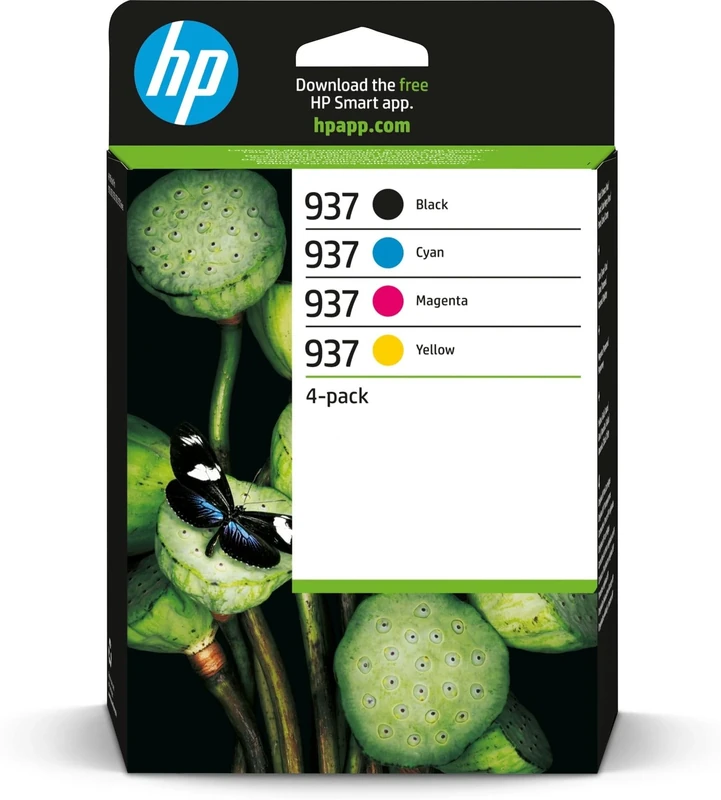 HP 937 ORIGINAL INK CART CMYK 4-PACK