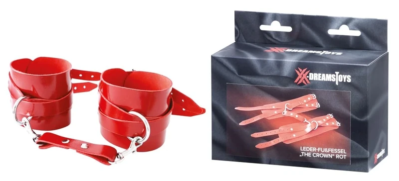 XX-DREAMSTOYS The Crown Ankle Cuffs Red 31 cm
