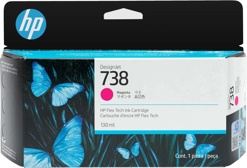 HP 738 130-ml Magenta DesignJet ink cartridge 1 pc(s) Original Standard Yield