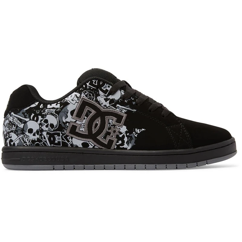 Dc Shoes Men's Gaveler Sneaker, Black Dk Grey Print, 12 UK