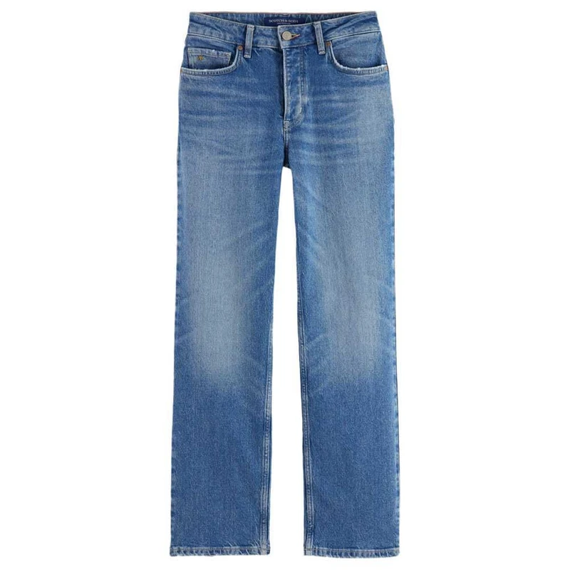 Scotch & Soda Core The Sky Straight Jeans-Blue Dream Women, Clean Blue, 24W x 32L
