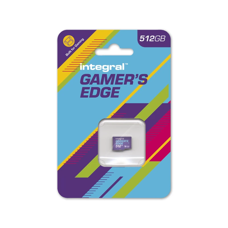 Integral 512GB Gamer's Edge Micro SD Card for the Nintendo Switch 1, Switch Lite, Switch OLED & Valve Steam Deck consoles - Load & Save Games Fast, DLC & Save Data, Quick Gaming Storage Memory Card