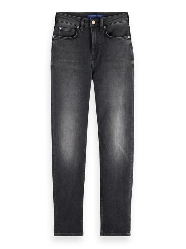 Scotch & Soda Women's High Five Slim Jeans, Black Night, 31W x 30L