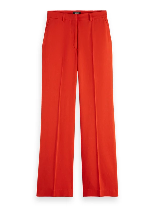 Scotch & Soda Women's Edie Drapey Pants, Flame Red 3567, 30W x 32L