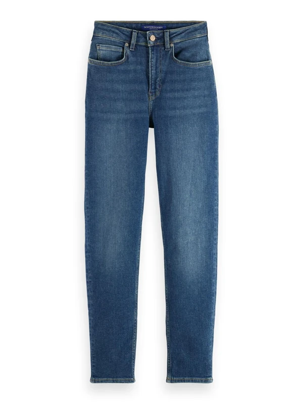 Scotch & Soda Women's High Five Slim Jeans, Classic Blue, 25W x 30L