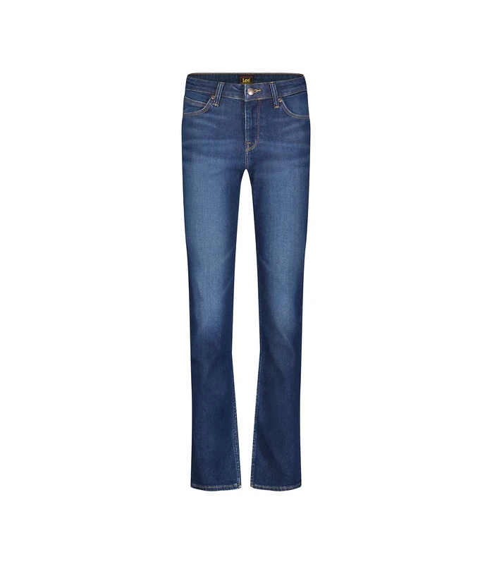 Lee Women's Marion Straight Jeans, Rain Falls, 28W x 33L
