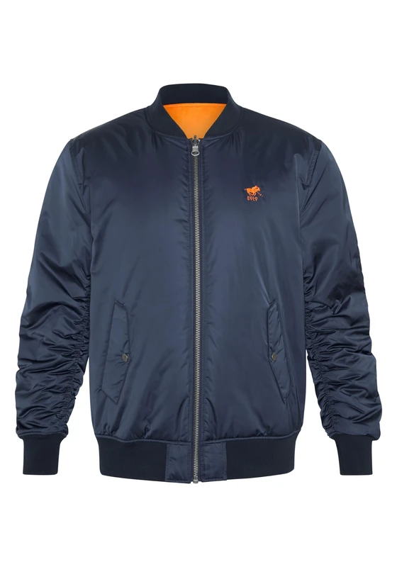 Polo Sylt Men's Reversible Blouson with logo stitching Total Eclip, 3XL