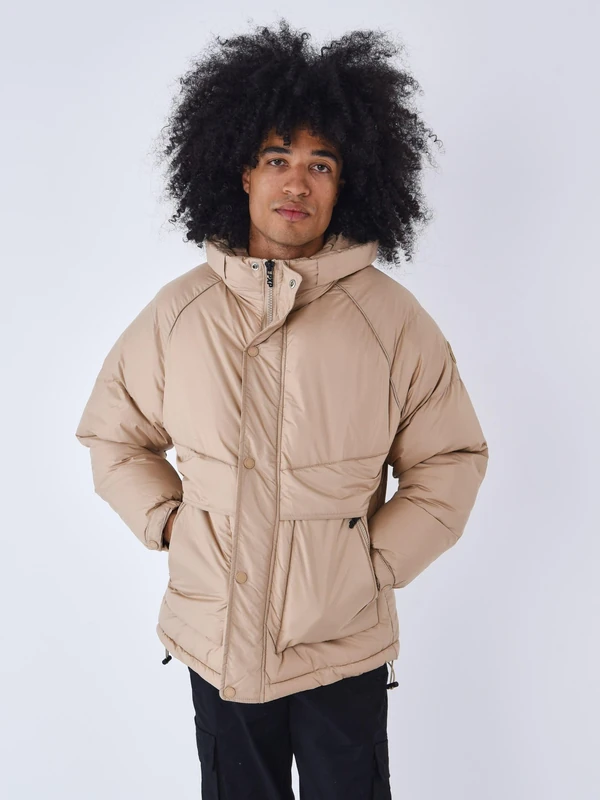 PROJECT X PARIS Men's Cazadora, 100% Polyester, Beige, Size M