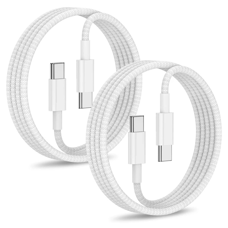 For iPhone17/16/15 USB C to USB C Fast Charging Cord,Type C to Type C 1MApple MFi Certified Nylon Braided Apple Charger Cable for iPhone17/16/15/MacBook/iPad Air/Mini/Pro/Samsung 23