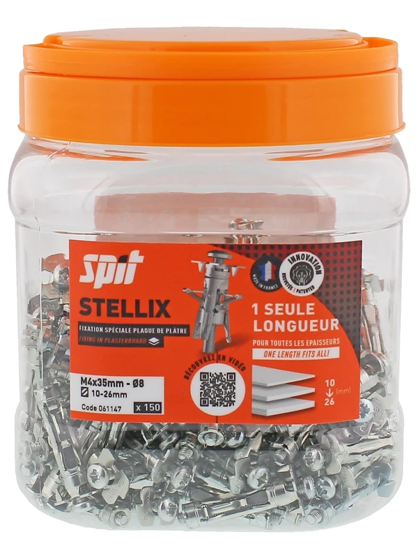 SPIT D.R. SUD SAS Stellix Spit 4x35/15 Metal Plug + Screw Can of 150-61147