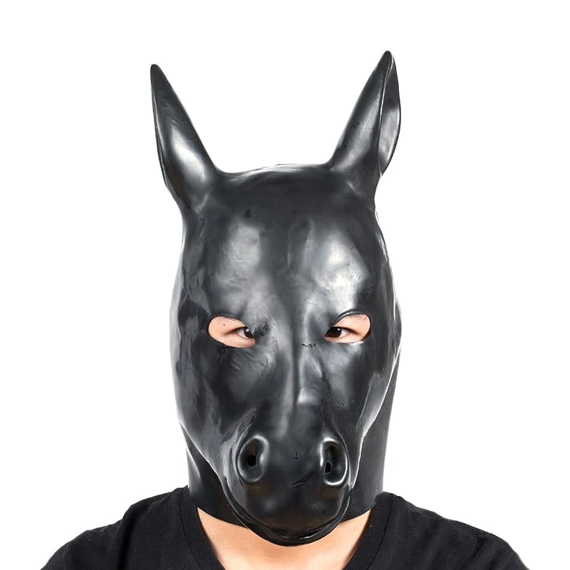 Bondage Masters Latex Horse Hood Pony Play