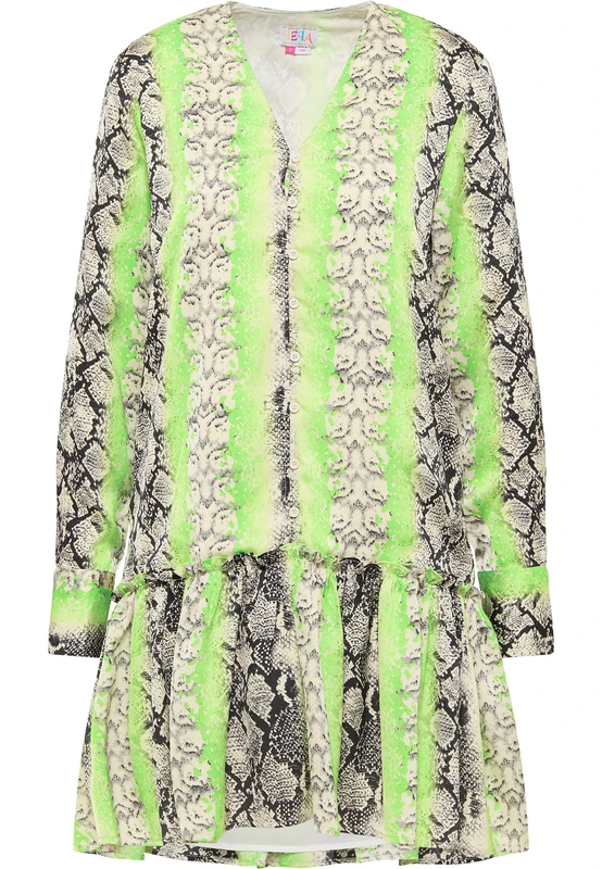 LOMASI Women's Reptile Print Dress, XS - Image 1