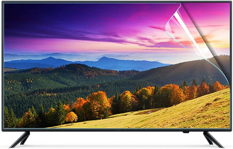 CIADAZ Matte TV Screen Protector for 32-75 Inch, Anti Blue Light Anti Glare Filter Film, Anti-Static Reduce Color Irritation to Eyes Customizable, for Indoor and Outdoor
