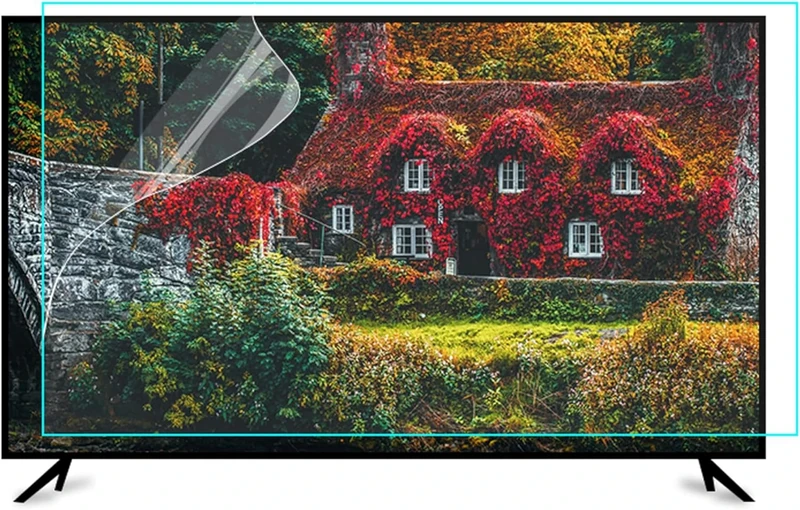 CIADAZ 55" Anti Blue Light TV Screen Protector Matte Anti-Glare Film Anti Scratch Filter, Blocking Harmful Blue Light for Sony, Samsung, TCL, Sharp etc / 55in 1221x689mm