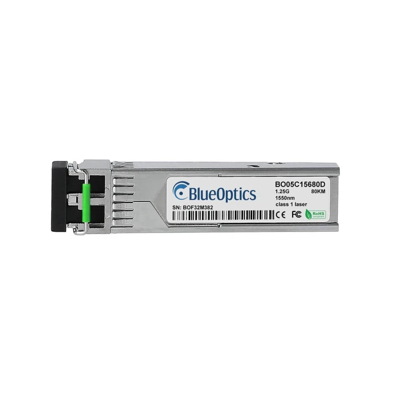 BlueOptics Kompatibler HPE Aruba J4860D BO05C15680D SFP Transceiver, LC-Duplex, 1000BASE-ZX, Singlemode Fiber, 1550nm, 70KM, DDM, 0°C/+70°C (J4860D-BO) Brand
