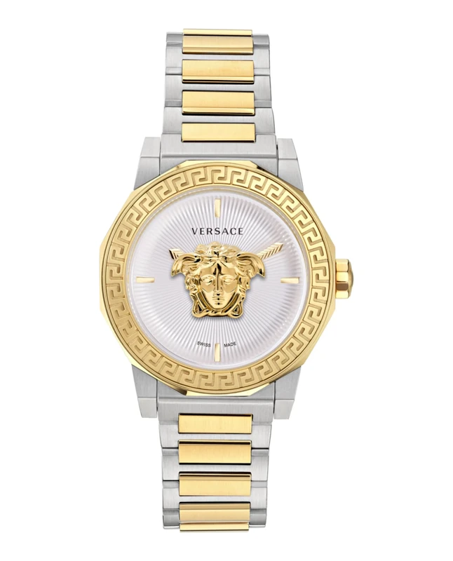 Versace Women Analogue Swiss Quartz Watch with Stainless Steel Strap VE7B00423