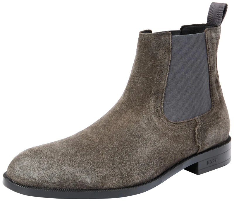 BOSS Men's Tayil_Cheb_sd Chelsea_Boot, Dark Grey, 5.5 UK
