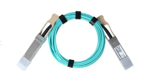BlueOptics Kompatibles Allied Telesis QSFP-100G-AOC-50M QSFP28 Aktives Optisches Kabel (AOC), 100GBASE-SR4, Ethernet, Infiniband, 50 Meter (Q28-AOC-50M-AT-BO) Brand