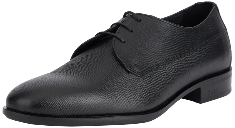 BOSS Men's Colby_Derb_przst Derby, Black, 10 UK