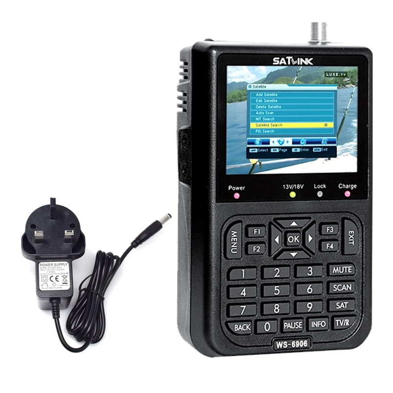 Satellite Signal Finder,Sunydog SATLINK WS6906 3.5in LCD Display Data Digital Satellite Signal Finder Meter