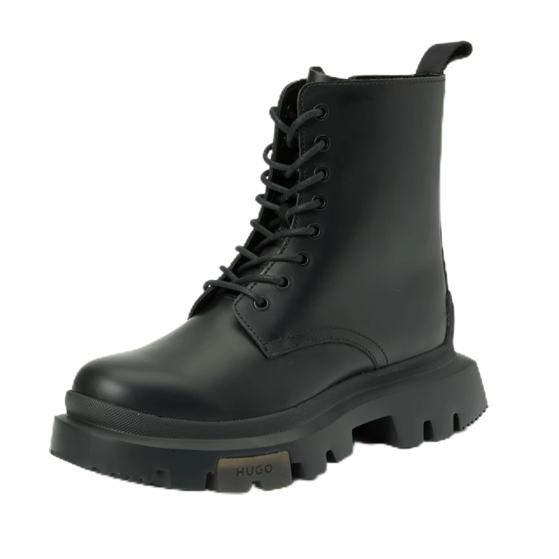 HUGO Women's Fabyan_LcUpBoot_BROF Bootie - Black, Size 4 UK