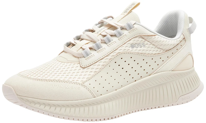 BOSS Men's TTNM EVO_Runn_sdltme Running, Open White, 12 UK