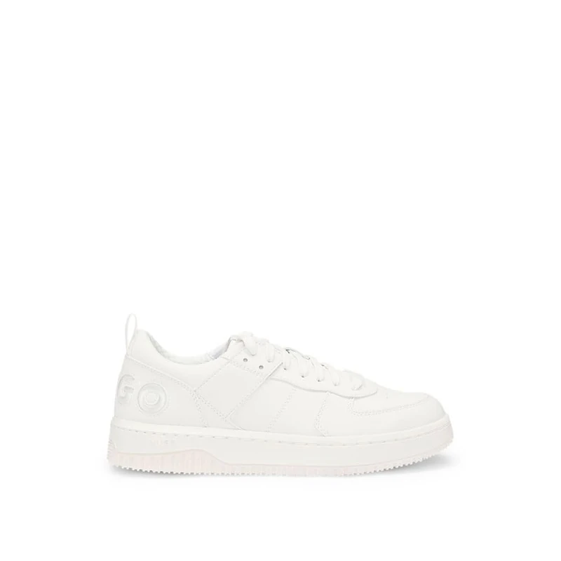 HUGO Women's Kilian_Tenn_puslc Sneaker, White, 5 UK