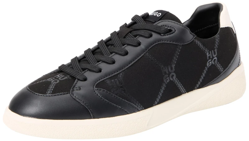 HUGO Women's Riven_Tenn_pupntsd Sneaker, Black, 5.5 UK - Image 1