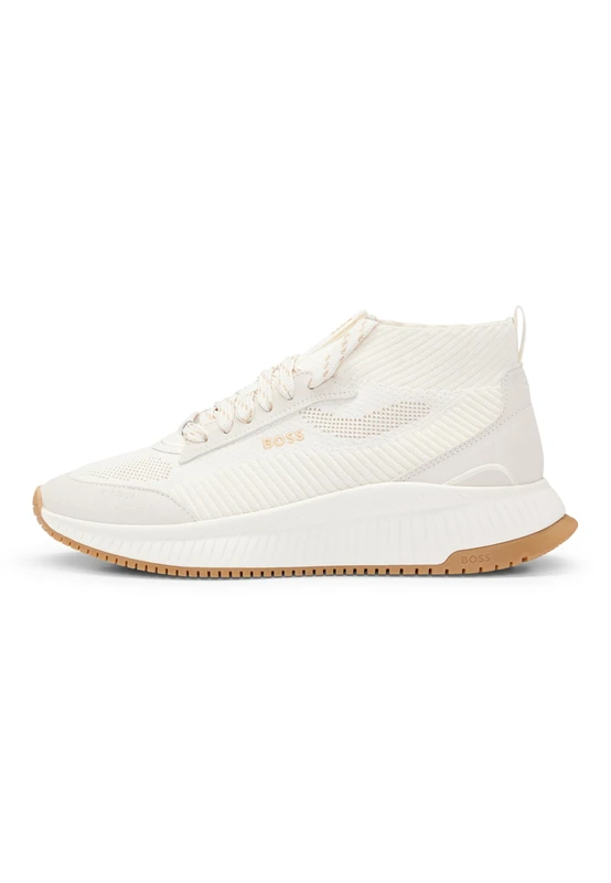 BOSS Women's TTNM EVO_Slon_kn Sneaker, Open White, 10 UK