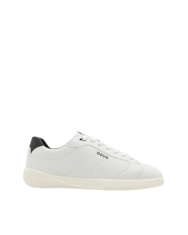 HUGO Men's Riven_Tenn_punyl Tennis, White, 5 UK