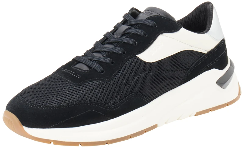 BOSS Women's Skylar_Runn_mesdmt Sneaker, Black, 5 UK