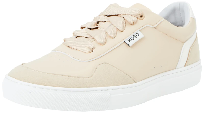 HUGO Women's Morrie_Tenn_PUMI Sneaker, Open Beige, 6 UK