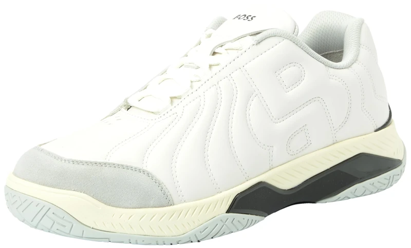BOSS Men's Courtstride Tenn LTM Tennis Shoes - White, 10 UK