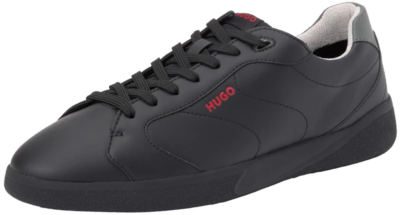 HUGO Men's Riven_Tenn_punyl Tennis, Black, 5 UK