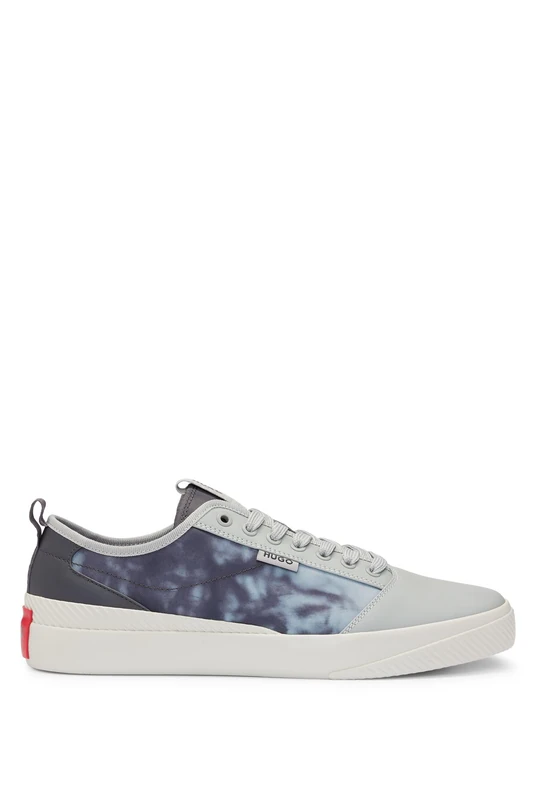 HUGO Mens Dyer Tenn Vulcanised Trainers with Seasonal Print Size 7